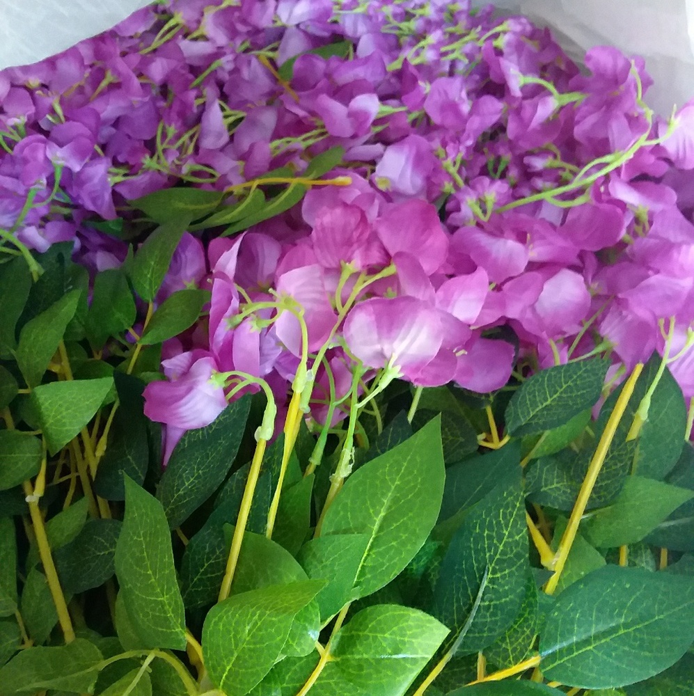 Wisteria hanging flower 24 silk artificial decor